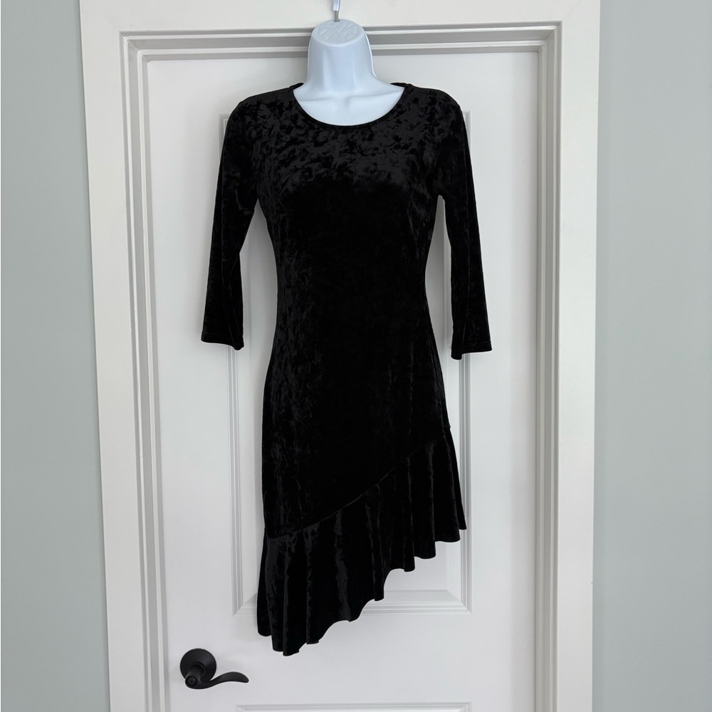 Lulus Velvet Asymmetrical Whimsigoth Dress S